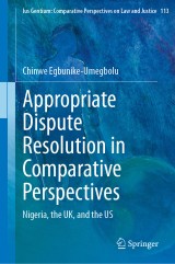 Appropriate Dispute Resolution in Comparative Perspectives