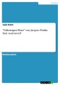 "Volkswagen Blues" von Jacques Poulin. Eine  road novel?