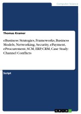 eBusiness: Strategies, Frameworks, Business Models, Networking, Security, ePayment, eProcurement, SCM, ERP, CRM, Case Study: Channel Conflicts