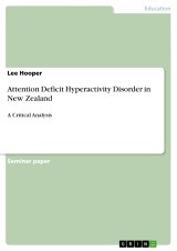 Attention Deficit Hyperactivity Disorder in New Zealand