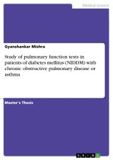 Study of pulmonary function tests in patients of diabetes mellitus (NIDDM) with chronic obstructive pulmonary disease or asthma