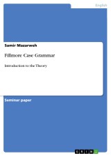 Fillmore Case Grammar