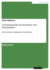 Onomatopoetika im Deutschen und Slowakischen