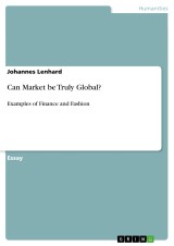 Can Market be Truly Global?