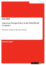 American Foreign Policy in the Third World Countries
