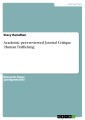 Academic peer-reviewed Journal Critique 'Human Trafficking'