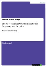 Effects of Vitamin D Supplementation in Pregnancy and Lactation