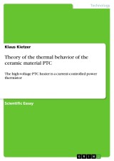 Theory of the thermal behavior of the ceramic material PTC