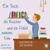 Ein Tisch, die Bücher und ein Paket namens Sam