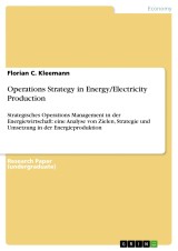 Operations Strategy in Energy/Electricity Production