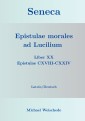 Seneca - Epistulae morales ad Lucilium - Liber XX Epistulae CXVIII-CXXIV