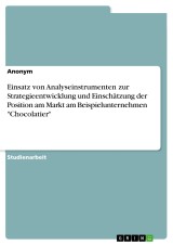 Einsatz von Analyseinstrumenten zur Strategieentwicklung und Einschätzung der Position am Markt am Beispielunternehmen 