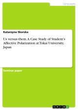 Us versus them. A Case Study of Student's Affective Polarization at Tokai University, Japan