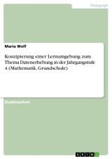 Konzipierung einer Lernumgebung zum Thema Datenerhebung in der Jahrgangstufe 4 (Mathematik, Grundschule)