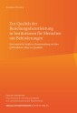 Zur Qualität der Beziehungsdienstleistung in Institutionen für Menschen mit Behinderungen