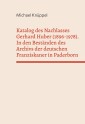 Katalog des Nachlasses Gerhard Huber (1896-1978)