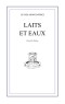 Laits et Eaux