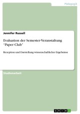 Evaluation der Semester-Veranstaltung “Paper Club”