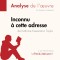 Inconnu à cette adresse de Kathrine Kressmann Taylor (Analyse de l'oeuvre)