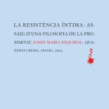 La resistència íntima