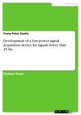 Development of a low-power-signal acquisition device for signals lower than 25 Hz