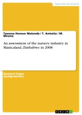 An assessment of the nursery industry in Manicaland, Zimbabwe in 2008