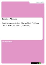Karteninterpretation - Kartenblatt Freiburg i. Br. - Nord, Nr. 7912  (1:50.000)