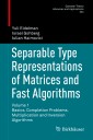 Separable Type Representations of Matrices and Fast Algorithms