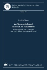 Verfahrensmissbrauch nach Art. 11 SE-Richtlinie