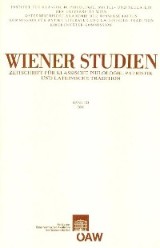 Wiener Studien. Zeitschrift für Klassische Philologie, Patristik und Lateinische Tradition / Wiener Studien Band 123/2010