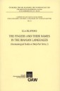 The Fingers and their Names in the Iranian Languages (Onomasiological Studies on Body-Parts Terms, I)