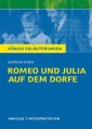Romeo und Julia auf dem Dorfe von Gottfried Keller. Textanalyse und Interpretation mit ausführlicher Inhaltsangabe und Abituraufgaben mit Lösungen.