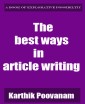 The best ways in article writing