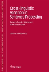 Cross-linguistic Variation in Sentence Processing