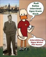 Rudi Ratlos interviewt Egon Erwin Kisch