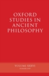 Oxford Studies in Ancient Philosophy Volume XXXIV