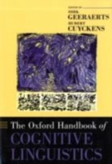Oxford Handbook of Cognitive Linguistics