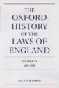 Oxford History of the Laws of England Volume VI