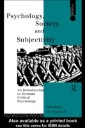 Psychology, Society and Subjectivity
