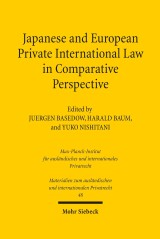 Japanese and European Private International Law in Comparative Perspective