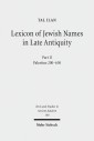 Lexicon of Jewish Names in Late Antiquity