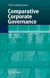 Comparative Corporate Governance